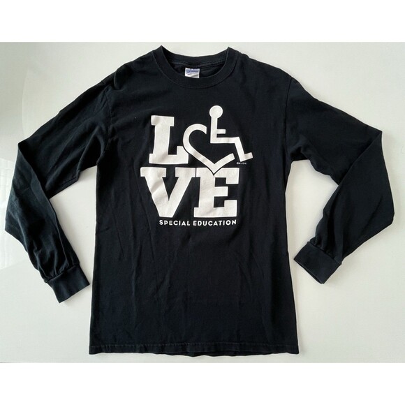 Set of 2 Long & Short Sleeve Love Special Education Shirts Teacher School Size S - Picture 6 of 8